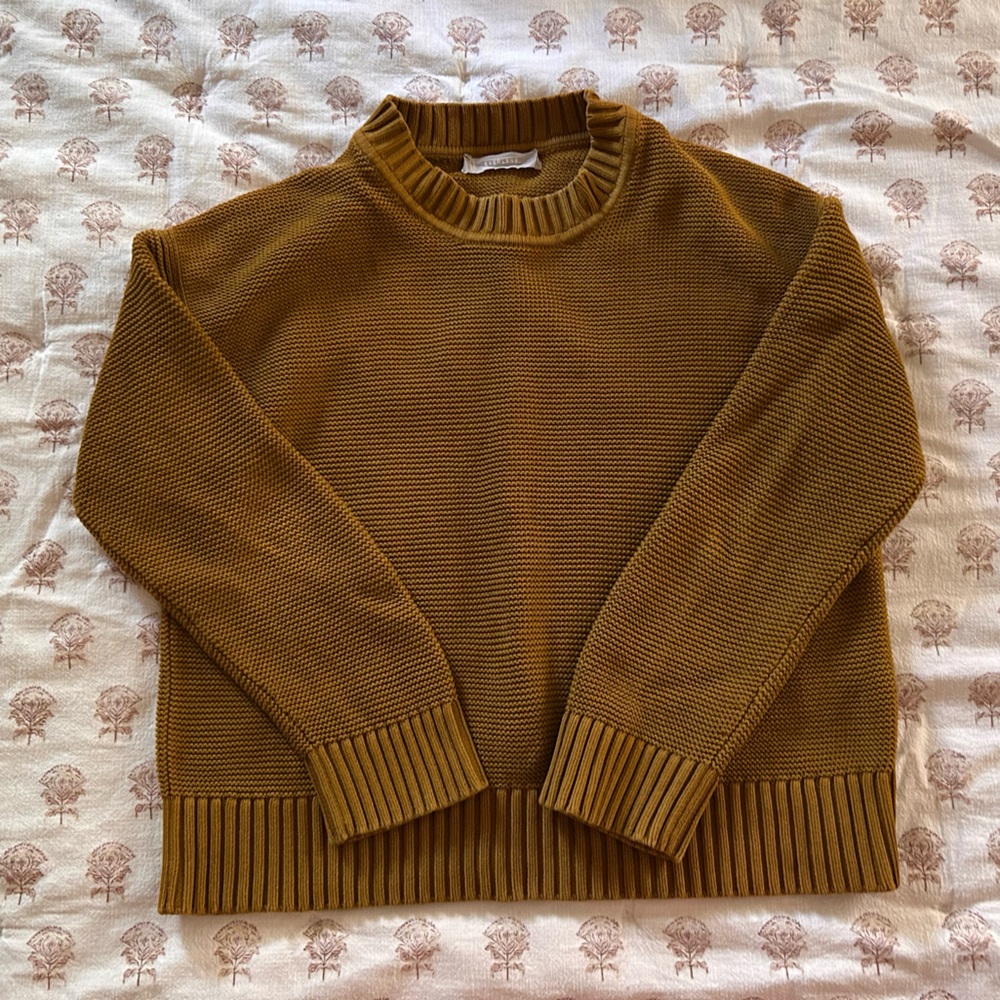 Everlane Cotton Crew Sweater, Size S